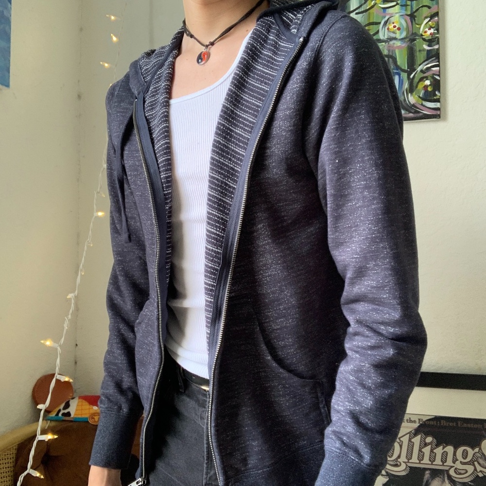 Navy Blue Zip Up Jacket